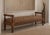 French Country Chhunky Antique French European Bench in Floral Tapestry For Sale - Image 3 of 10