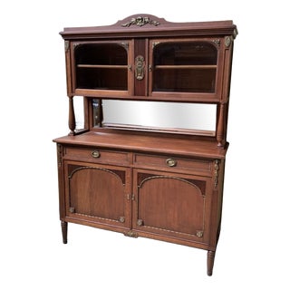 Antique Art Nouveau Bronze-Plated Buffet, 1910 For Sale