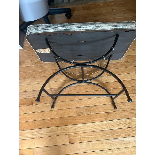 1960s Mid-Century Modern Vanity Seat For Sale - Image 4 of 11