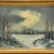 Traditional Ruth Martin Signed Oil Painting of Moonlit Winter Landscape in Ornate Gold Carved Wood Frame For Sale - Image 3 of 9