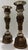 Art Nouveau Late 20th Century Ornate Maitland-Smith Hand-Carved Candle Holders ~ Set of 3 For Sale - Image 3 of 10