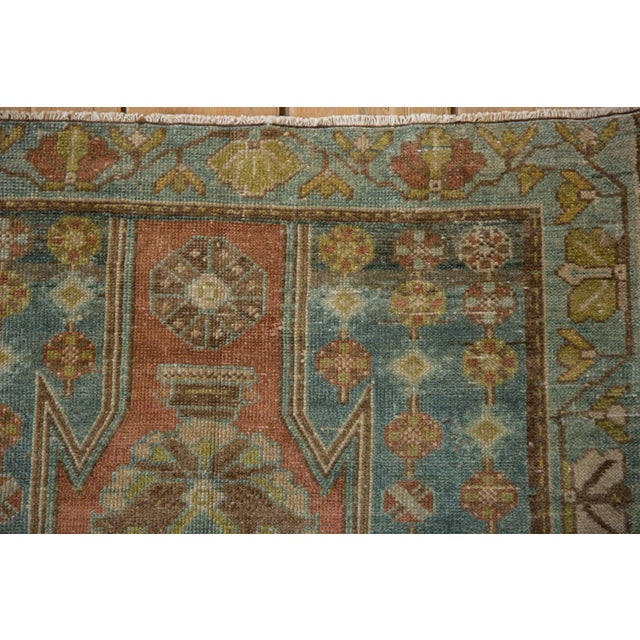 Textile Vintage Distressed Mazlaghan Rug - 2'7" x 4'2" For Sale - Image 7 of 8