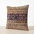 Mid-Century Modern Navy Turkish Rug Pillow Cover 20'' X 20'' For Sale - Image 3 of 4