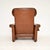 Brown Set of Vintage Italian Leather Reclining Armchair and Ottoman, 1960s For Sale - Image 8 of 14