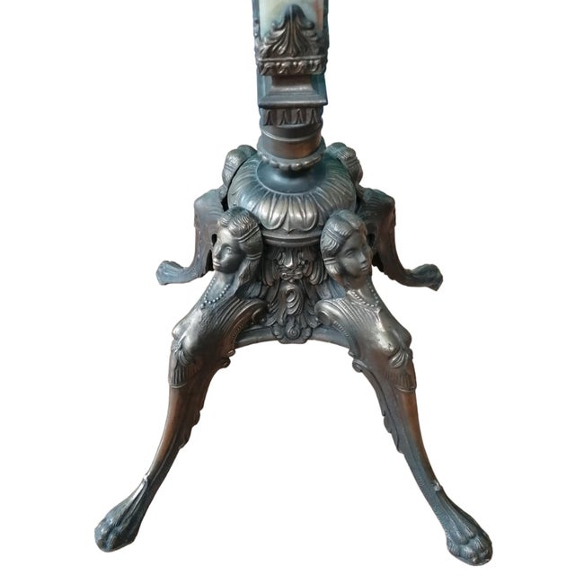 Coat Stand in Bronze and Onyx, 1890s For Sale - Image 5 of 6