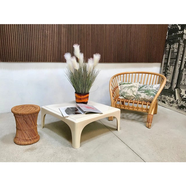 German Fiberglass Plastic Side or Coffee Table, 1960s For Sale - Image 4 of 15