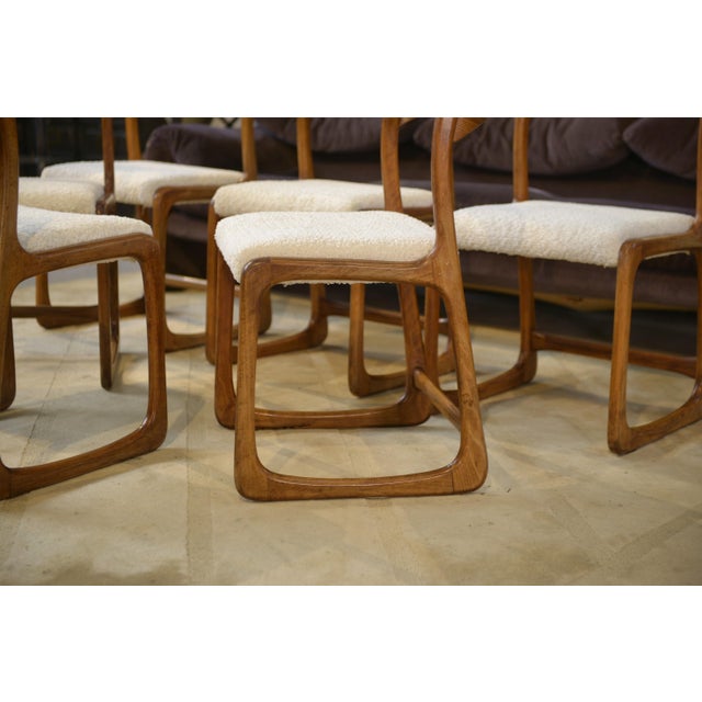 Sleigh Chairs from Baumann, 1960s, Set of 6 For Sale - Image 12 of 13
