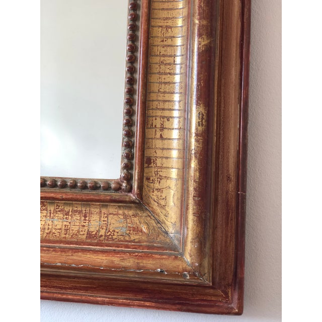 French Large Antique French Louis Philippe Giltwood Mirror – Late 19th Century For Sale - Image 3 of 10