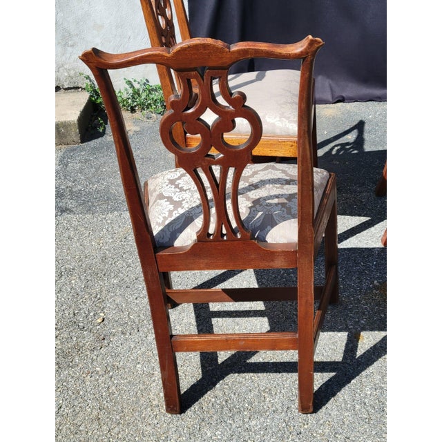 Set of 4 Early 20th Century English Dining Room Chairs For Sale - Image 12 of 16