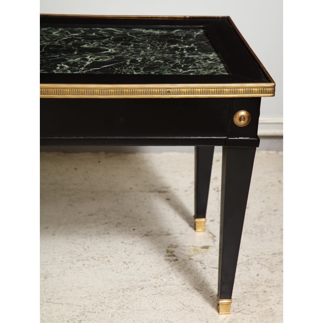 Jansen Marble-Top Coffee Table in the Directoire Manner For Sale In New York - Image 6 of 12