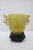 Wood Chinese Archaistic Yellow Jade Twin Handled Libation Cup With Carved Wood Stand For Sale - Image 7 of 12