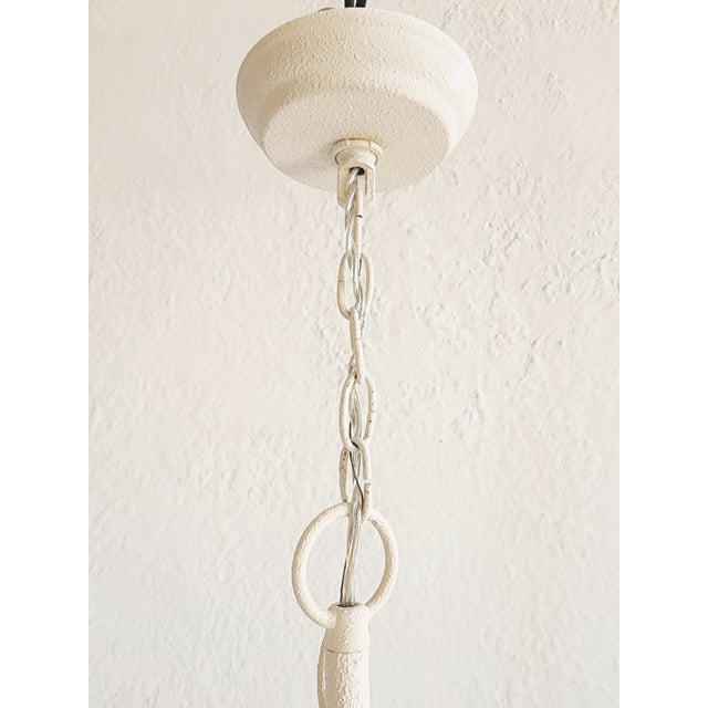 Metal Coral Motif Five Lights Chandelier For Sale - Image 7 of 12