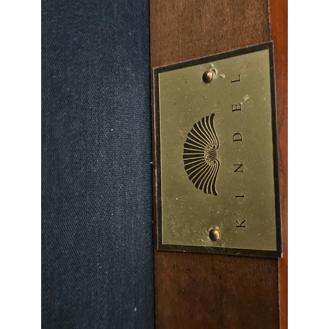 Pair of Kindel Winterthur Collection Mahogany Clawfoot Dinning Arm Chairs Silk For Sale - Image 10 of 11