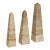 1970s F.lli Fratelli Mannelli Italian Rapolano Travertine Obelisks - A Set of 3 For Sale