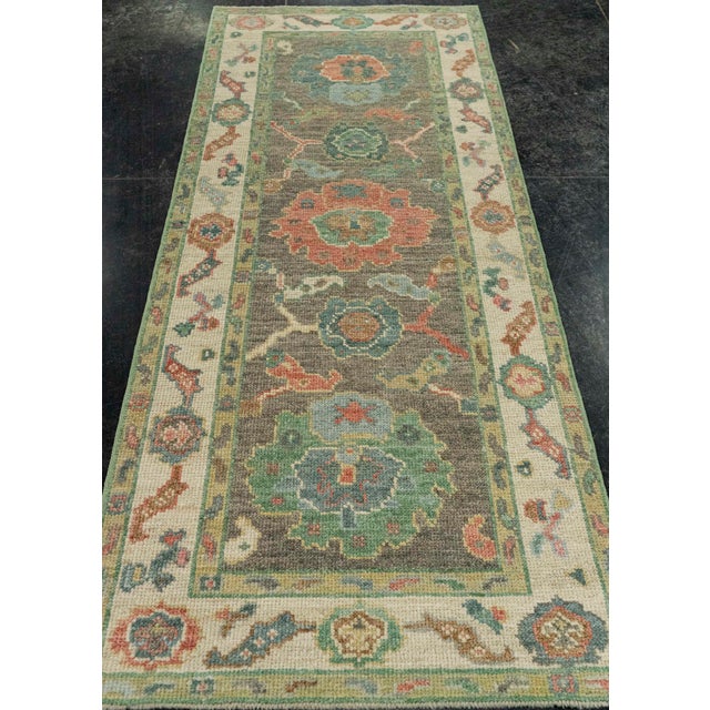 Turkish Oushak Rug 2'6" x 6'4" #20225 Explore a curated collection of hallway runners, wool rugs, and handmade...