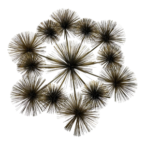 Curtis Jere Vintage Brass Sea Urchin/Dandelion Wall Sculpture