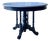 Vintage Round Table with Marble Top For Sale