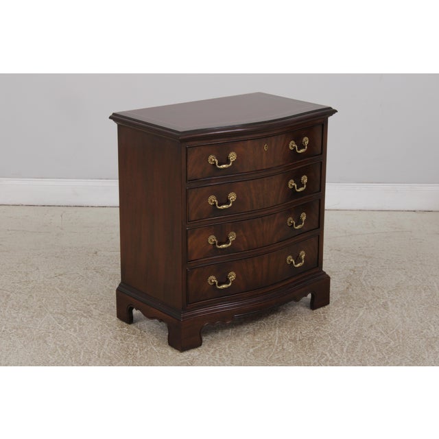 Drexel Heritage Pair of Drexel Heritage Heirlooms Mahogany Chests For Sale - Image 4 of 14
