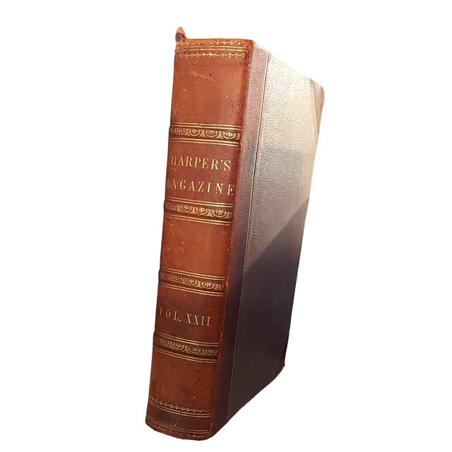 Antique Bound Volume XXII Harper's New Monthly Magazine 1860-1 Lincoln Civil War History For Sale - Image 16 of 17