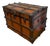 19th Century Antique E.J. Jones New York Dome Top Steamer Trunk For Sale