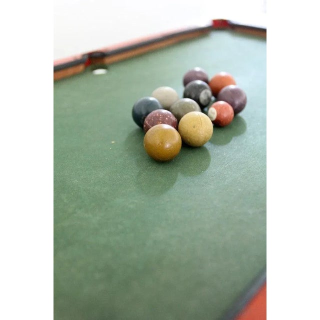 Antique Toy Tabletop Billards Set For Sale - Image 6 of 9