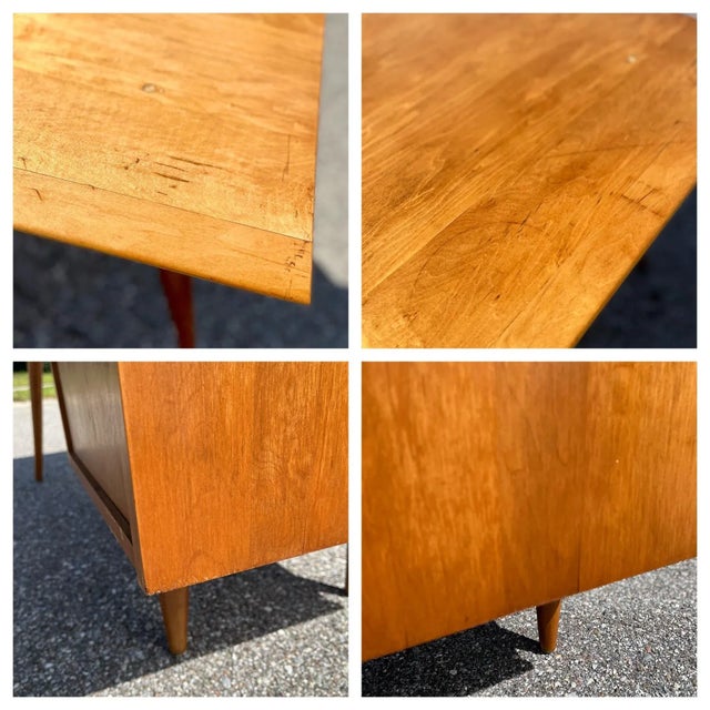 Solid Maple Angled Desk by Paul McCobb for Planner Group