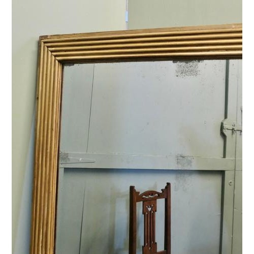 Mid 19th Century Large Antique Rectangular Mirror, 1850 For Sale - Image 5 of 8