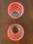 Mid 20th Century Red and White Striped Drinking Glasses — Set of Four For Sale In Washington DC - Image 6 of 12