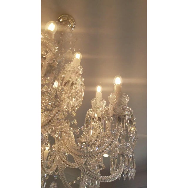 Grand 18 Arms Multi‑Tier Crystal Chandelier For Sale - Image 15 of 17