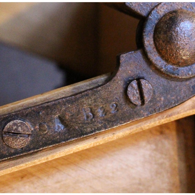 Circa 1900 English Stripped Pine Shop Keeper's Ladder For Sale - Image 4 of 5