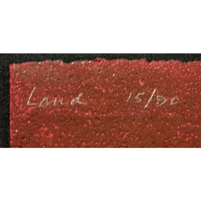 Printmaking Materials 1970s "Sacred Land" Western Landscape Signed and Numbered Collagraph by by John Ross - a Pair For Sale - Image 7 of 9