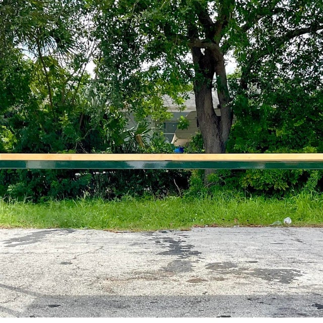 Late 20th Century Vintage Metal and Butcher Block Long Console Table For Sale - Image 12 of 14