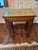 Three hand painted tables with lovely floral motifs in each top with a glass covering. Also painting in the legs. The top...