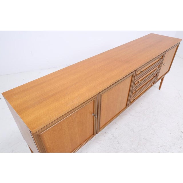 Mid-Century Walnut Sideboard with Drawers and Storage Compartments, 1960s For Sale - Image 6 of 16