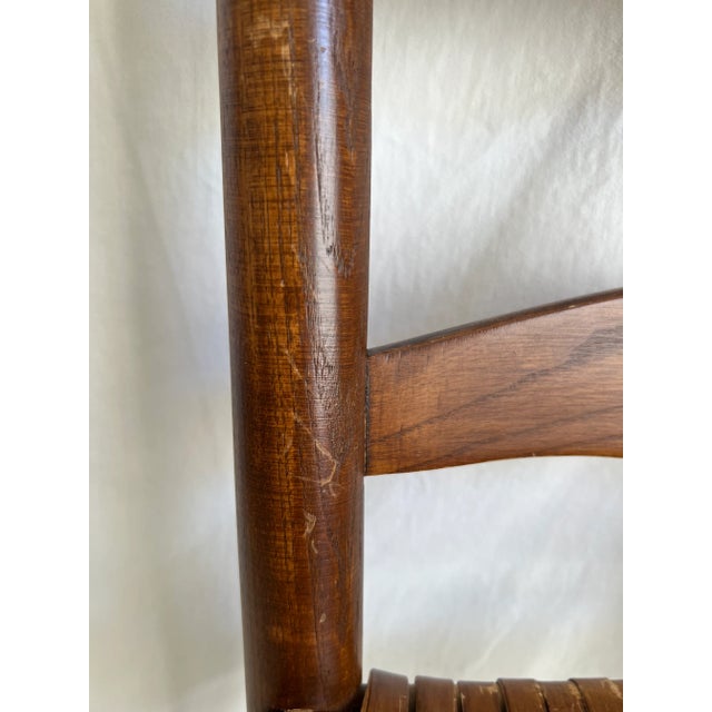 Antique Child's Ladder-Back Chair With Cane Seat - Early 20th Century For Sale - Image 10 of 12
