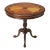 Carissa 30" Round Pedestal Foyer Table, Dark Brown For Sale