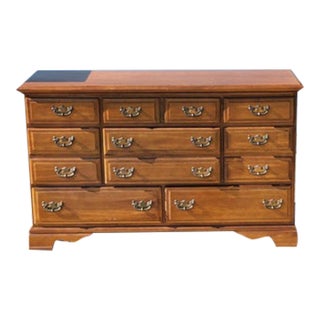 Late 20th Century Complete Queen Hard Wood Bedroom Set For Sale