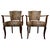 Wood French Occasional Armchairs in Leopard Print Velvet, 1940s, Set of 2 For Sale - Image 7 of 7
