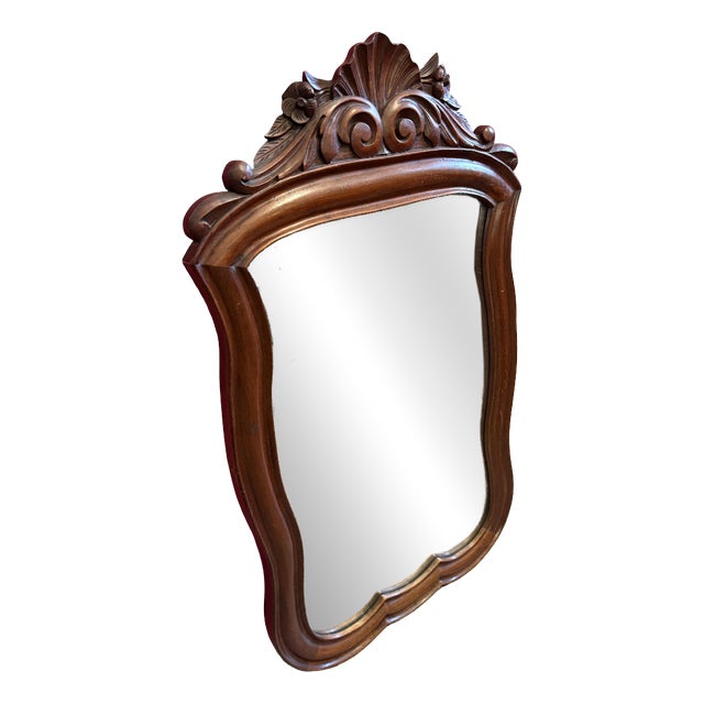 Antique Mirror in Wooden Frame, 1890s For Sale