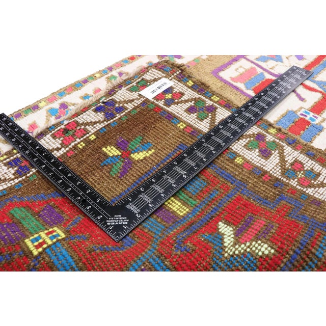 Mid 20th Century Vintage Turkish Oushak Rug Runner, 02'10 X 09'04 For Sale - Image 5 of 9