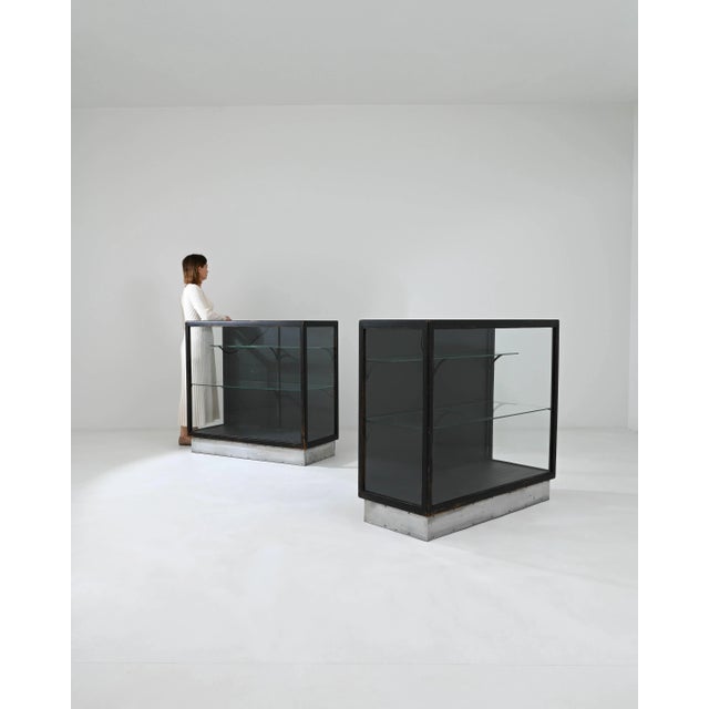 20th Century French Wooden Vitrines, a Pair For Sale - Image 9 of 12