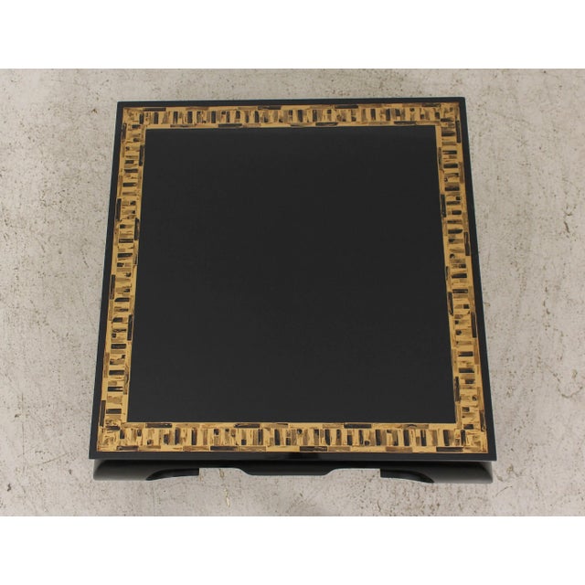 Mid-Century Modern Mid Century Modern Design Black Coffee Cocktail Table For Sale - Image 3 of 12