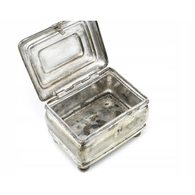 Biedermeier Sugar Bowl from Merchant, Poland, 19th Century For Sale - Image 4 of 6