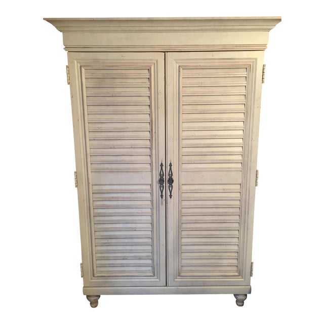Tommy Bahama Louvered Door Armoire Chairish