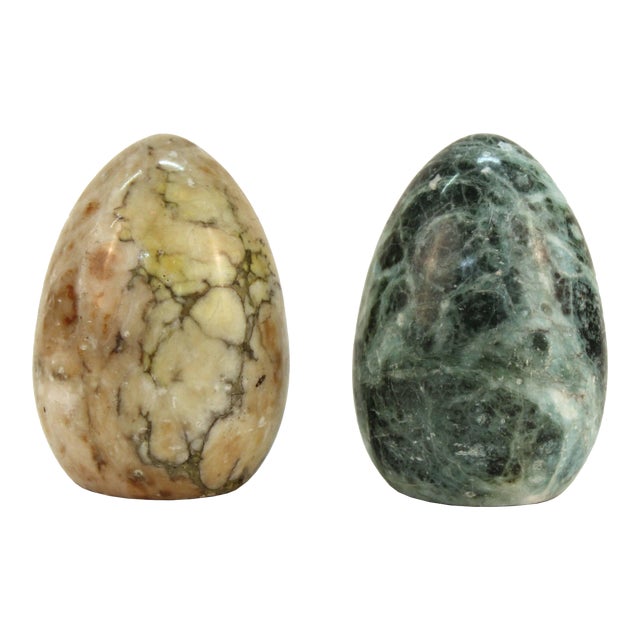 Marbled Stone Paperweights a Pair Chairish