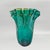 Mid-Century Modern Italian Emerald Green Murano Blown Glass Vase from Maestro Del Vetro For Sale - Image 3 of 9