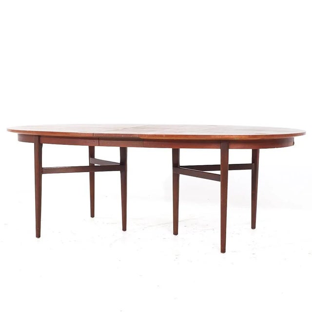 Wood Arne Vodder for Sibast Mid Century Danish Teak Expanding Dining Table With 2 Leaves For Sale - Image 7 of 11