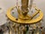 Brass and Green Crystal Chandelier, 1960s For Sale - Image 4 of 12