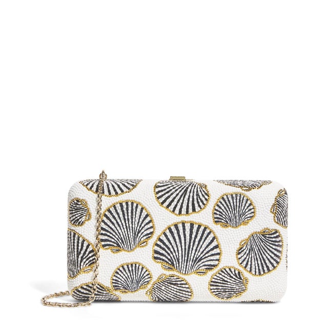 Judith Leiber 2025 Judith Leiber Mollusk Aurum Crystal Evening Bag Clutch Shoulder Minaudiere For Sale - Image 4 of 10