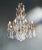 Baroque Antique 1900s Art Nouveau Brass Crystal Chandelier For Sale - Image 3 of 12